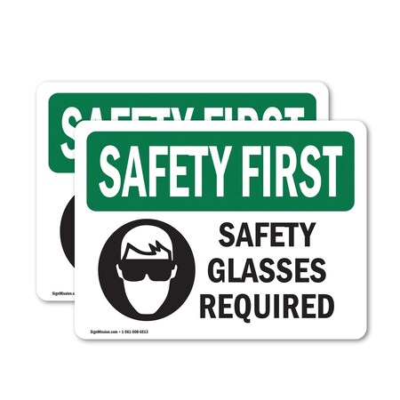 Signmission 10 in Height, 14 in Width, Vinyl Decal, Rectangle OS-2PACK-SF-D-1014-L-10935